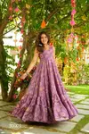 Lucaya Vol 24 By Lucaya Heavy Air Tex Chinon Printed Gown Exporters In India